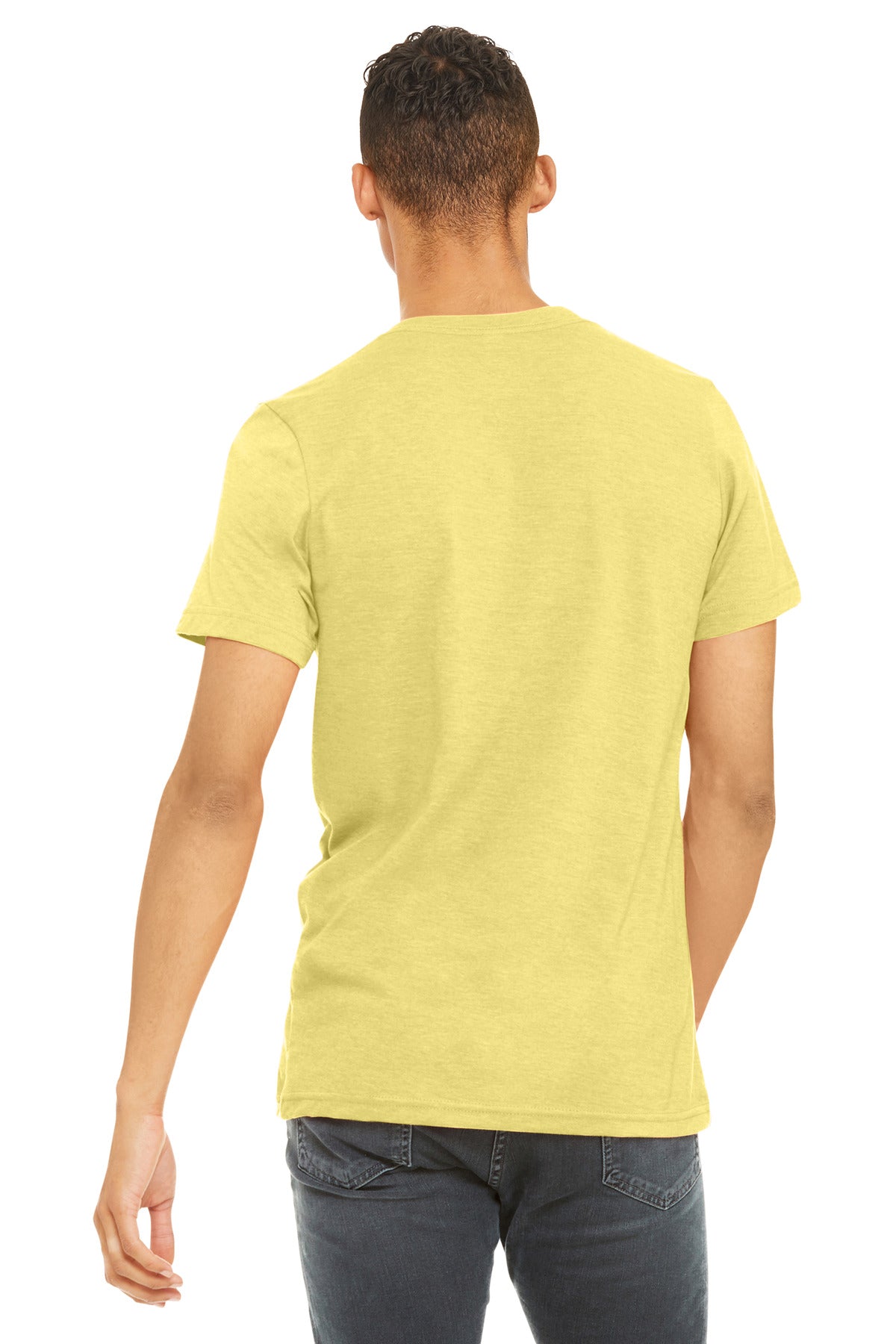 Bella+Canvas Unisex Heather CVC Short Sleeve Tee BC3001CVC Heather Yellow