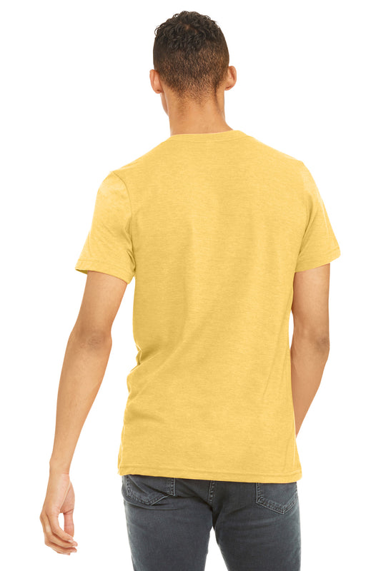 Bella+Canvas Unisex Heather CVC Short Sleeve Tee BC3001CVC Heather Yellow Gold