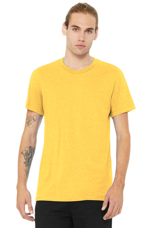 BELLA+CANVAS  Unisex Heather CVC Short Sleeve Tee. BC3001CVC Heather Yellow Gold