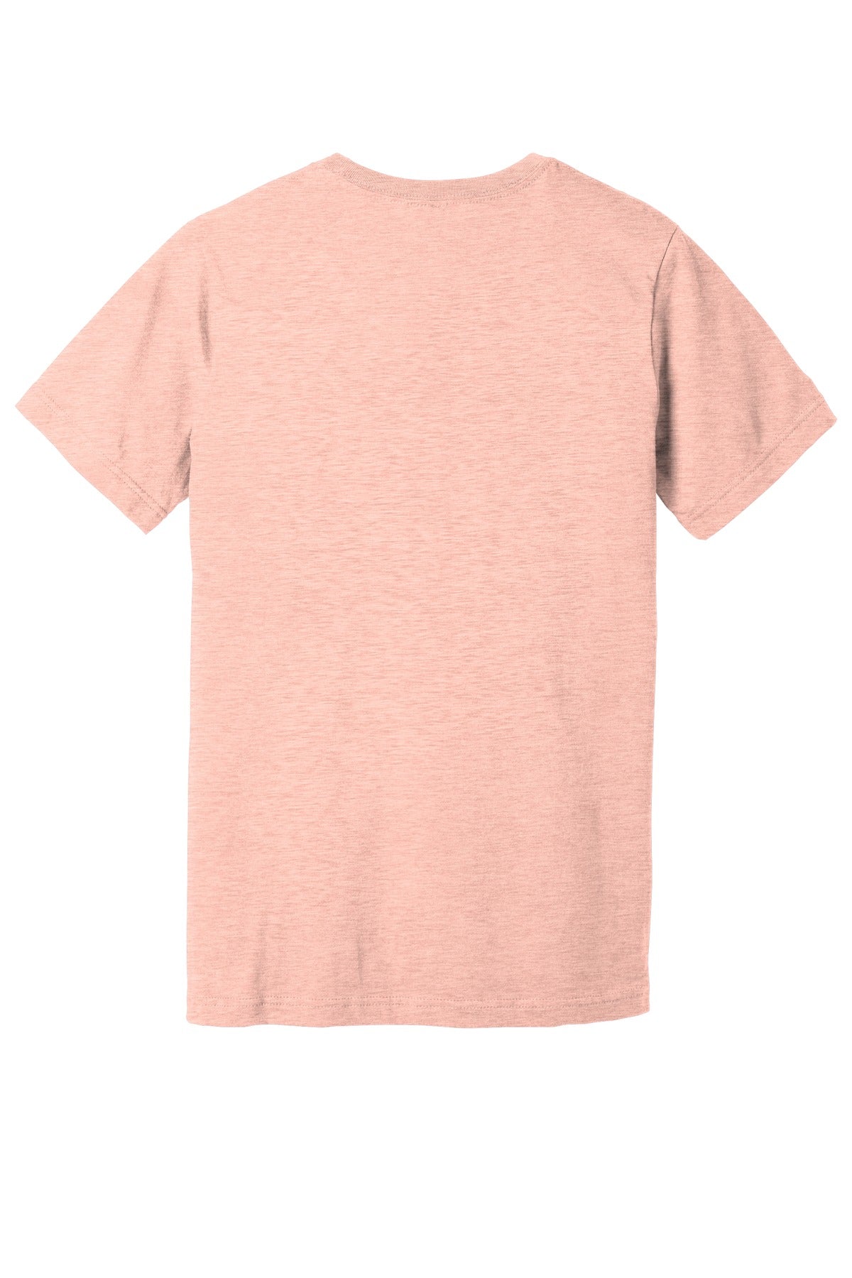 BELLA+CANVAS  Unisex Heather CVC Short Sleeve Tee. BC3001CVC Heather Prism Peach