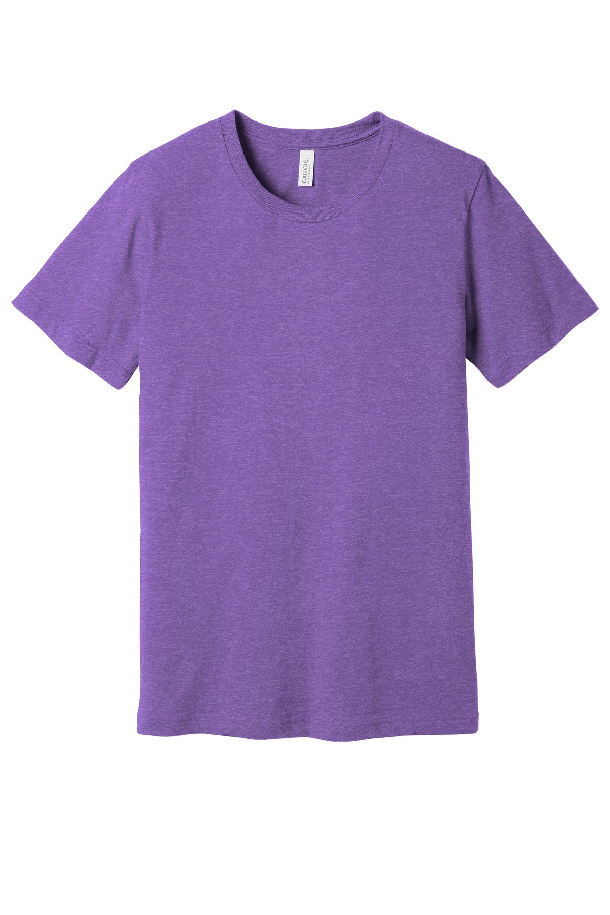 BELLA+CANVAS  Unisex Heather CVC Short Sleeve Tee. BC3001CVC Heather Team Purple