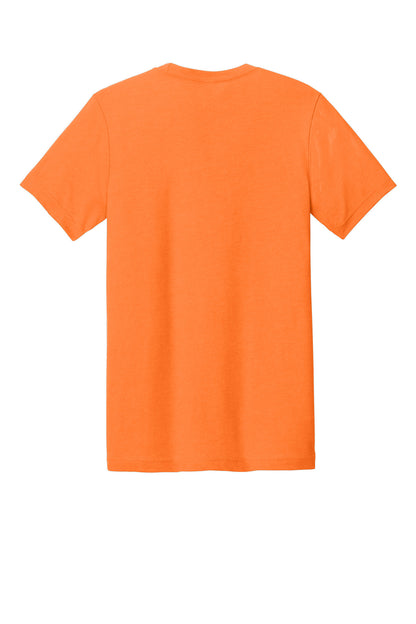 Bella+Canvas Unisex Heather CVC Short Sleeve Tee BC3001CVC Neon Orange