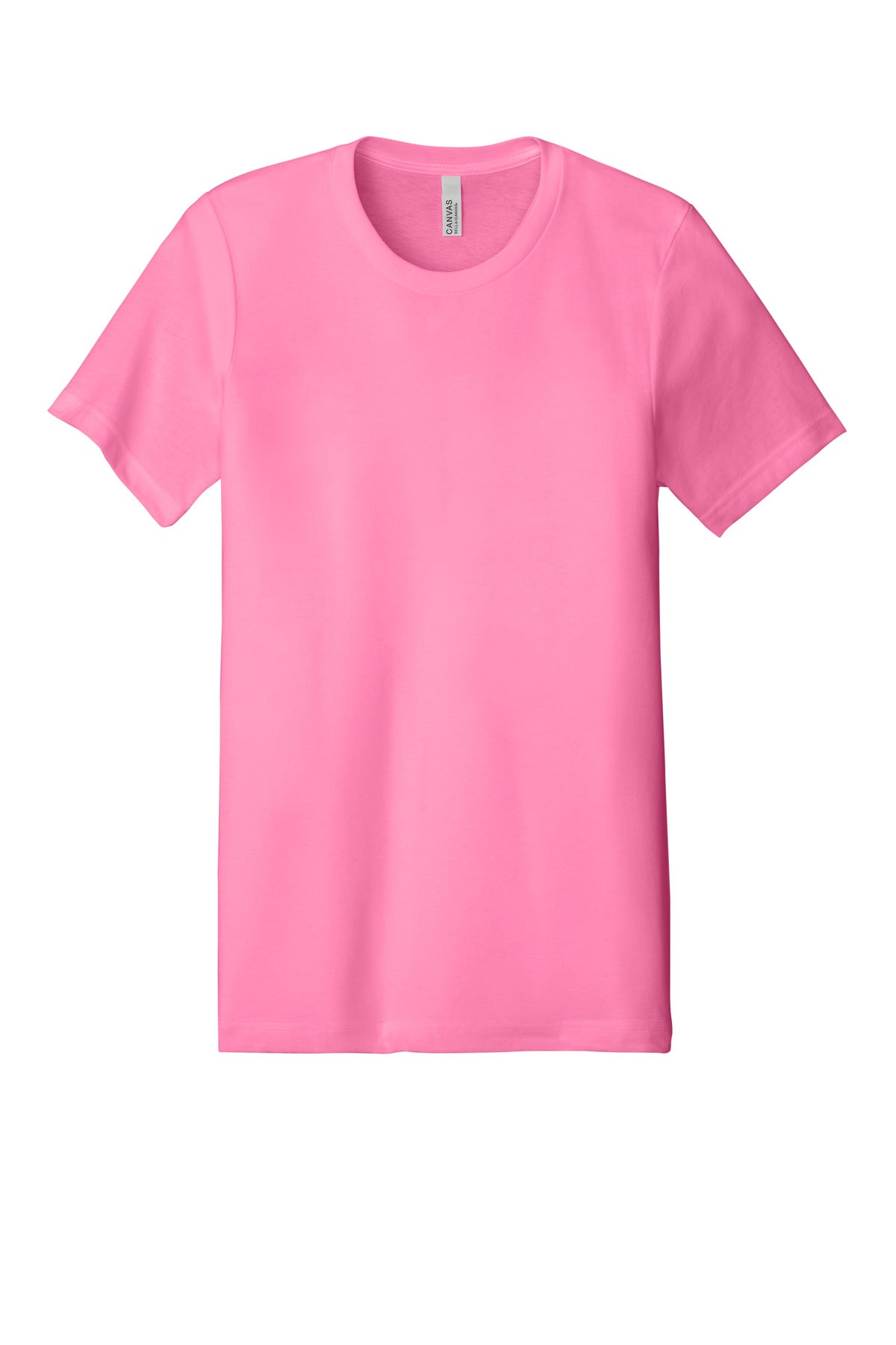 Bella+Canvas Unisex Heather CVC Short Sleeve Tee BC3001CVC Neon Pink