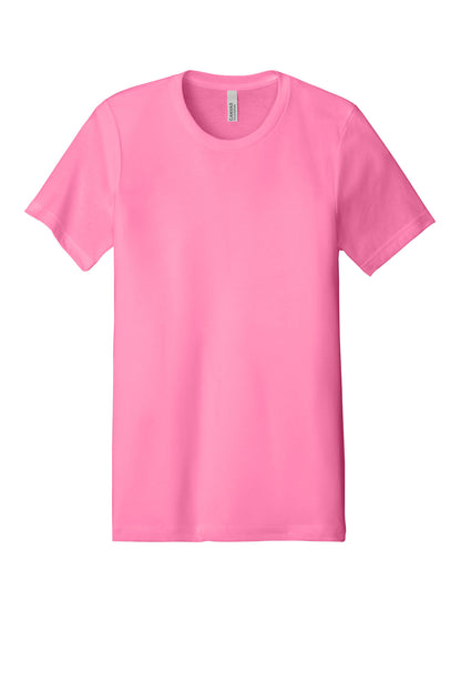 Bella+Canvas Unisex Heather CVC Short Sleeve Tee BC3001CVC Neon Pink