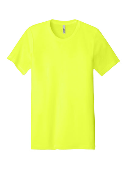 Bella+Canvas Unisex Heather CVC Short Sleeve Tee BC3001CVC Neon Yellow