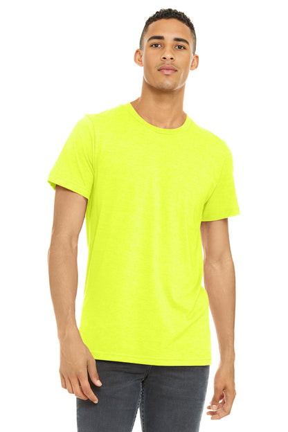 Bella+Canvas Unisex Heather CVC Short Sleeve Tee BC3001CVC Neon Yellow