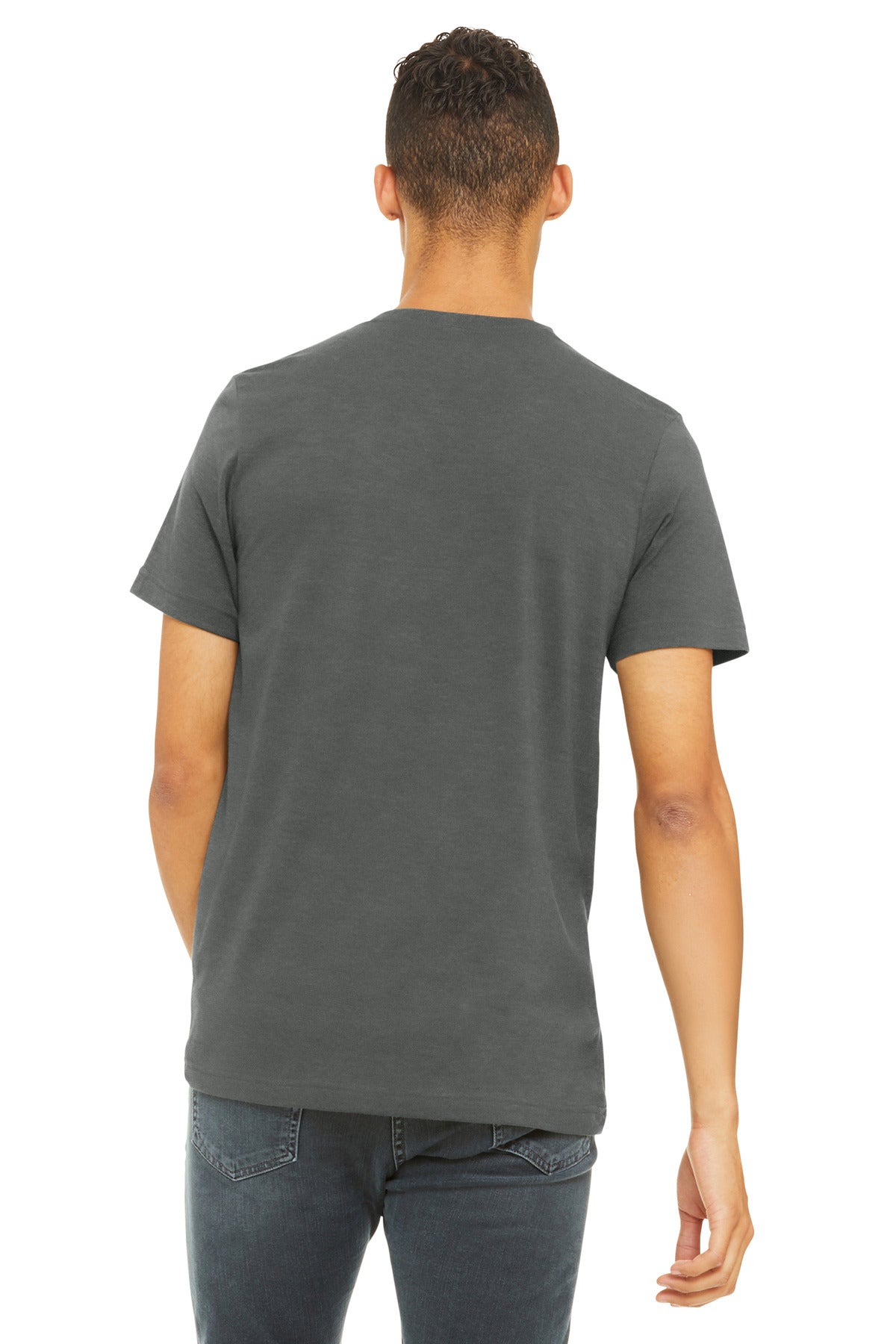 Bella+Canvas Unisex Heather CVC Short Sleeve Tee BC3001CVC Solid Asphalt Blend