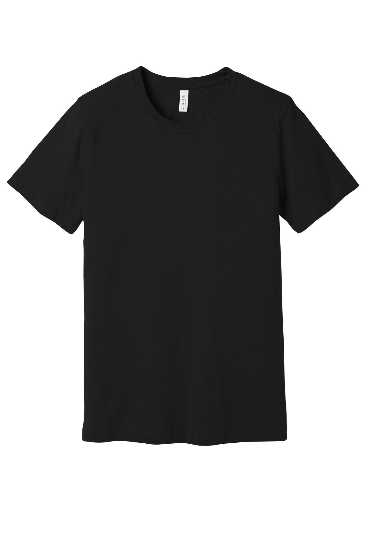 BELLA+CANVAS  Unisex Heather CVC Short Sleeve Tee. BC3001CVC Solid Black Blend