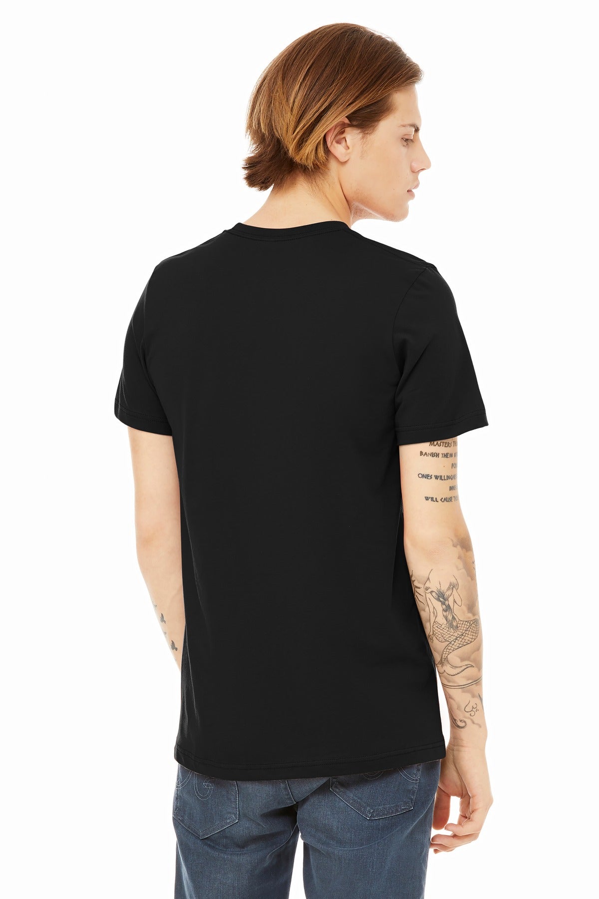 Bella+Canvas Unisex Heather CVC Short Sleeve Tee BC3001CVC Solid Black Blend