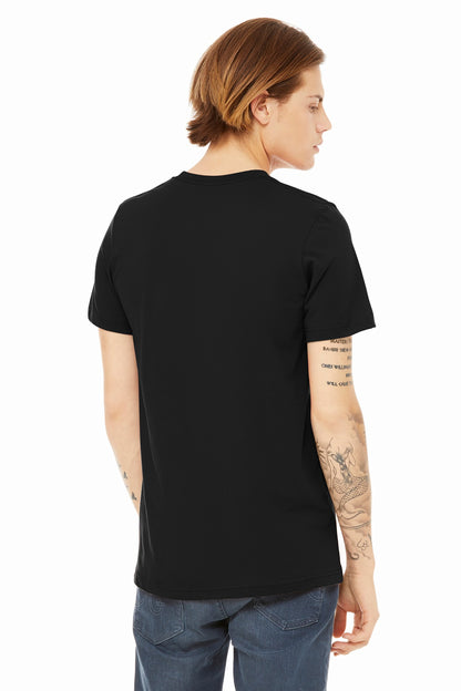 Bella+Canvas Unisex Heather CVC Short Sleeve Tee BC3001CVC Solid Black Blend