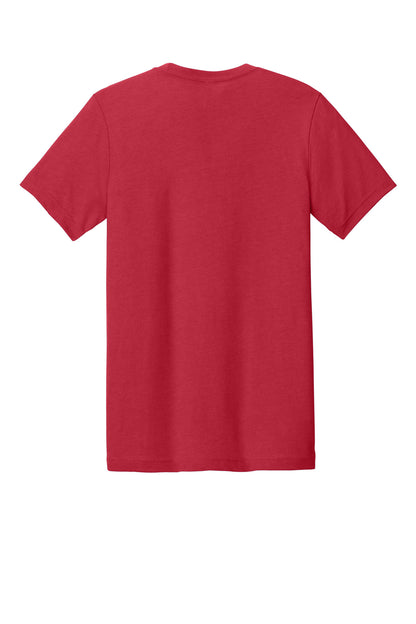 Bella+Canvas Unisex Heather CVC Short Sleeve Tee BC3001CVC Solid Red Blend