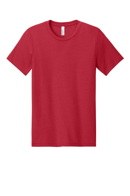 Bella+Canvas Unisex Heather CVC Short Sleeve Tee BC3001CVC Solid Red Blend