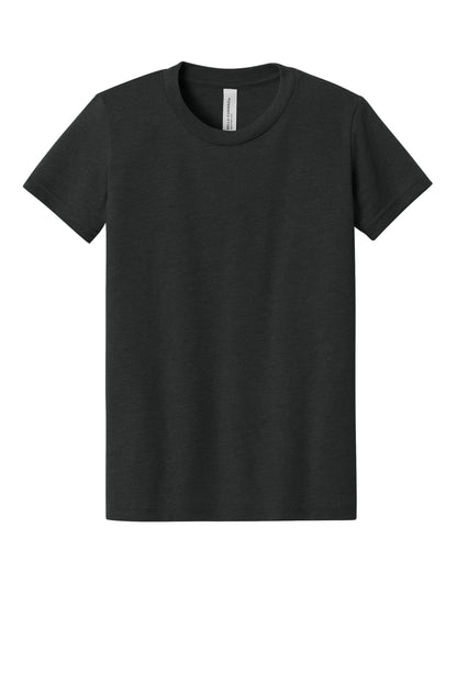 Bella+Canvas Youth Heather CVC Tee BC3001YCVC Black Heather