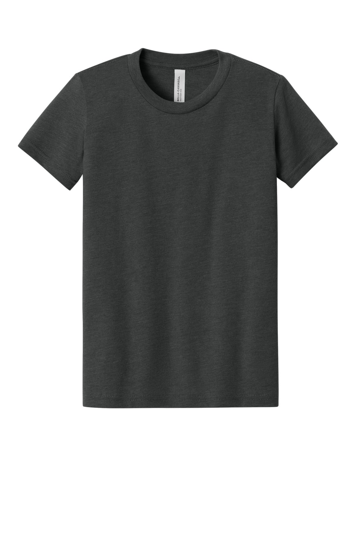 Bella+Canvas Youth Heather CVC Tee BC3001YCVC Dark Grey Heather