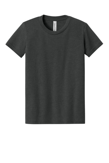 Bella+Canvas Youth Heather CVC Tee BC3001YCVC Dark Grey Heather