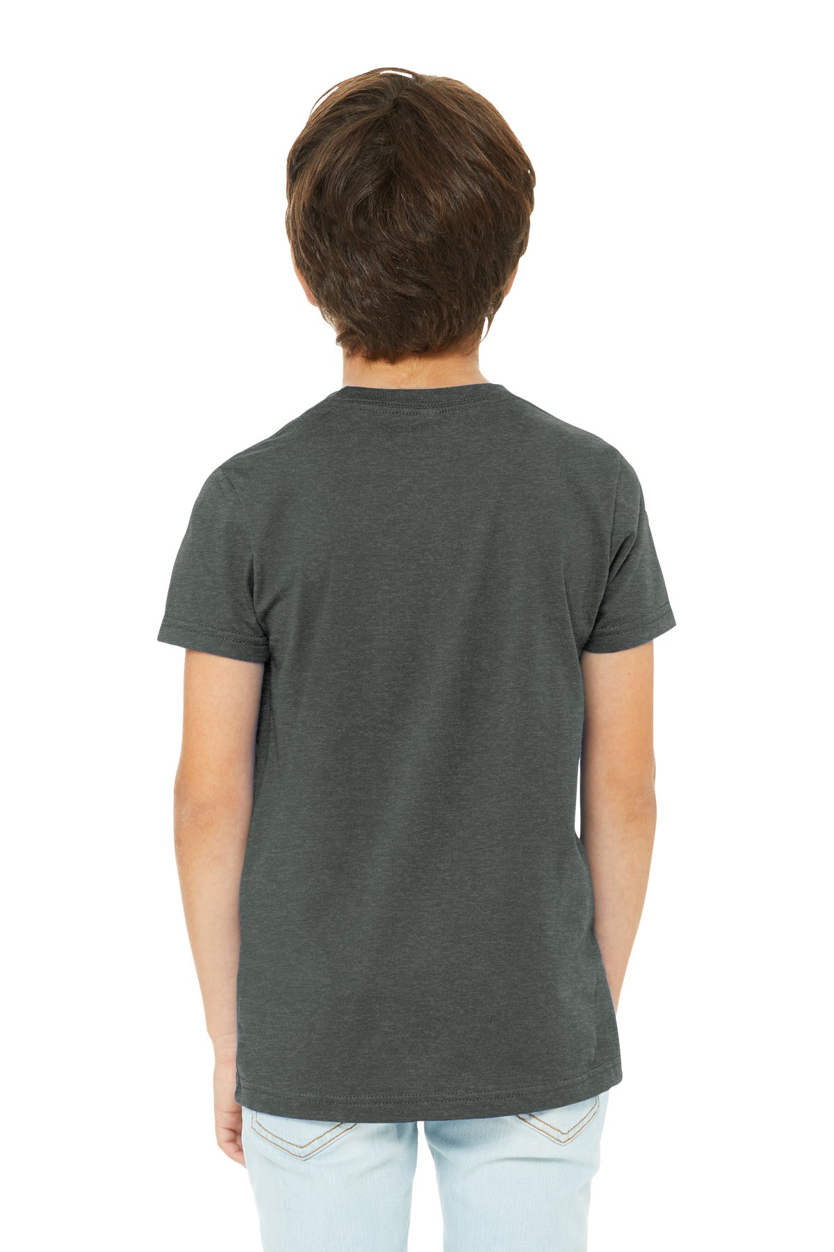Bella+Canvas Youth Heather CVC Tee BC3001YCVC Deep Heather