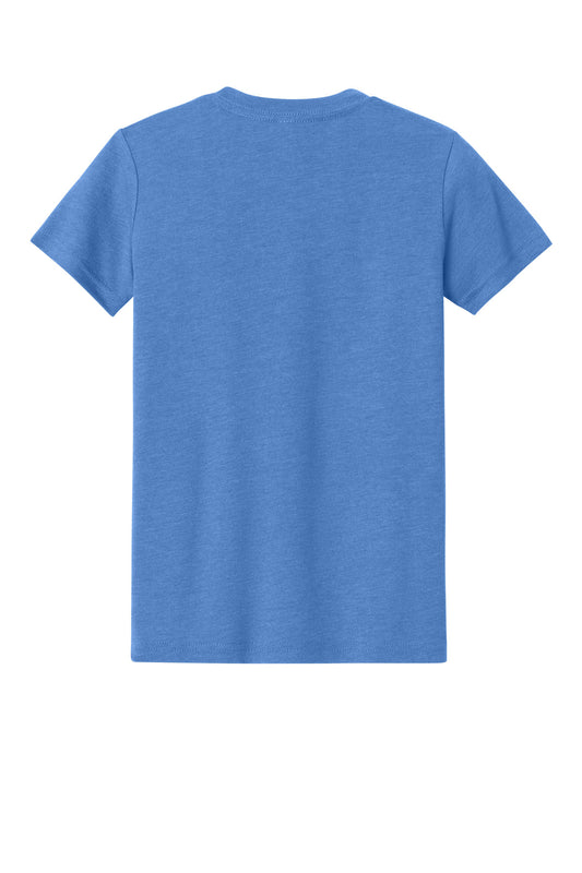 Bella+Canvas Youth Heather CVC Tee BC3001YCVC Heather Columbia Blue