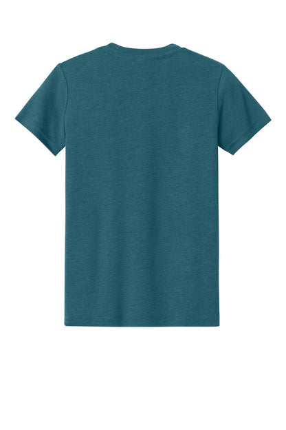 Bella+Canvas Youth Heather CVC Tee BC3001YCVC Heather Deep Teal
