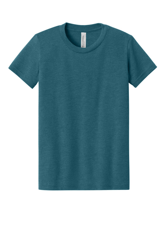 Bella+Canvas Youth Heather CVC Tee BC3001YCVC Heather Deep Teal