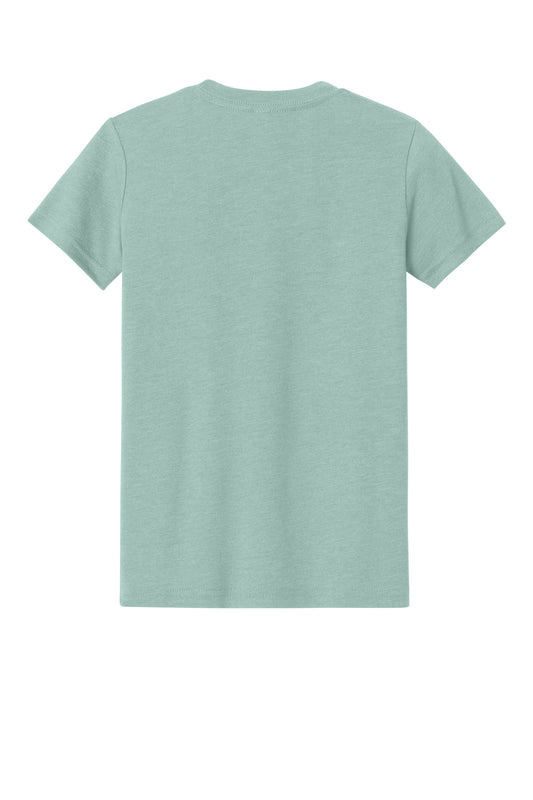 Bella+Canvas Youth Heather CVC Tee BC3001YCVC Heather Dusty Blue