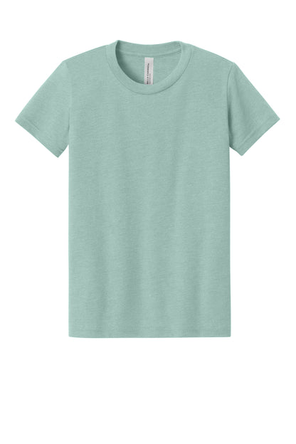 Bella+Canvas Youth Heather CVC Tee BC3001YCVC Heather Dusty Blue