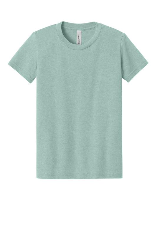 Bella+Canvas Youth Heather CVC Tee BC3001YCVC Heather Dusty Blue
