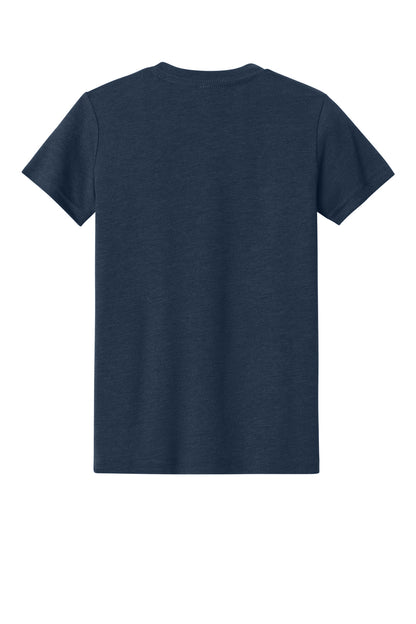 Bella+Canvas Youth Heather CVC Tee BC3001YCVC Heather Midnight Navy