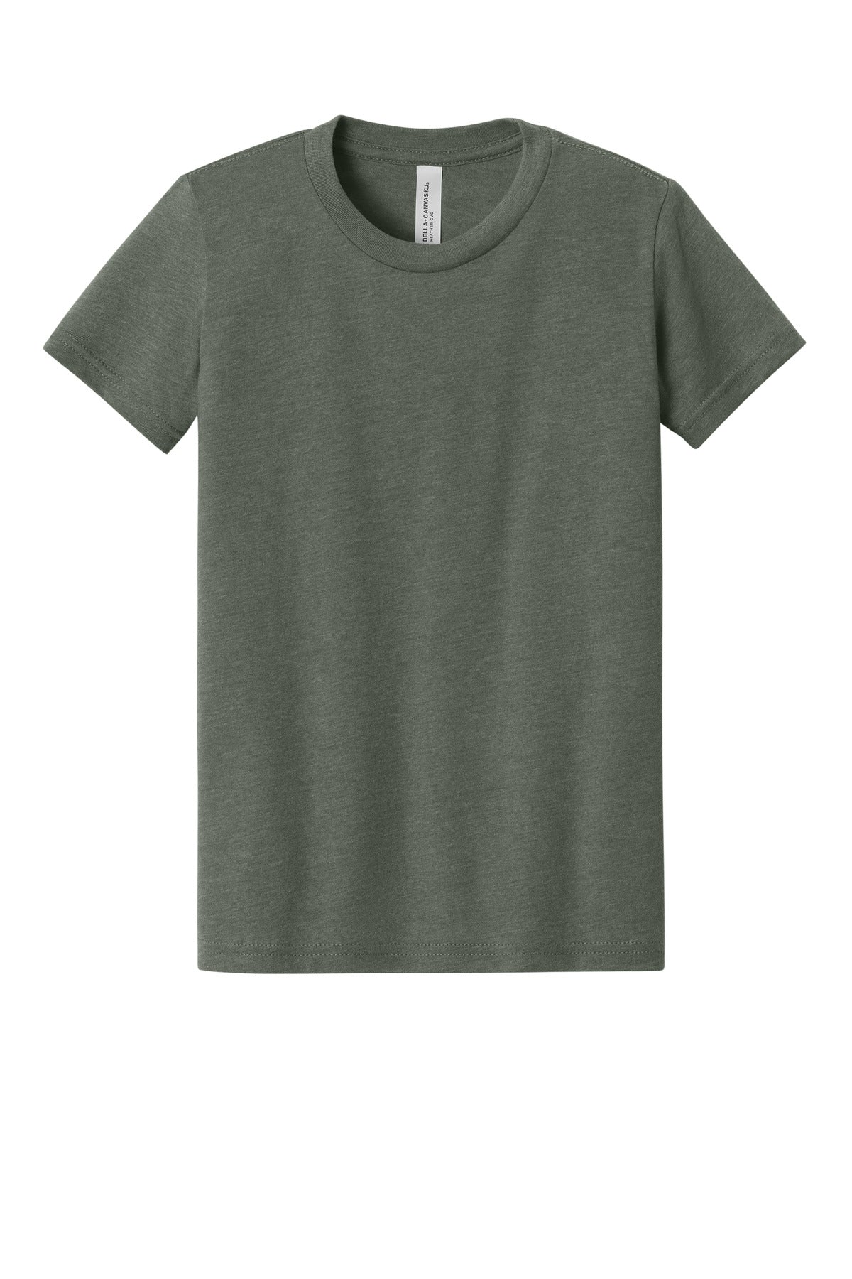 Bella+Canvas Youth Heather CVC Tee BC3001YCVC Heather Military Green