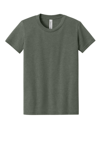 Bella+Canvas Youth Heather CVC Tee BC3001YCVC Heather Military Green