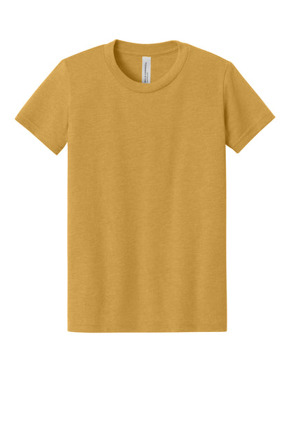 Bella+Canvas Youth Heather CVC Tee BC3001YCVC Heather Mustard