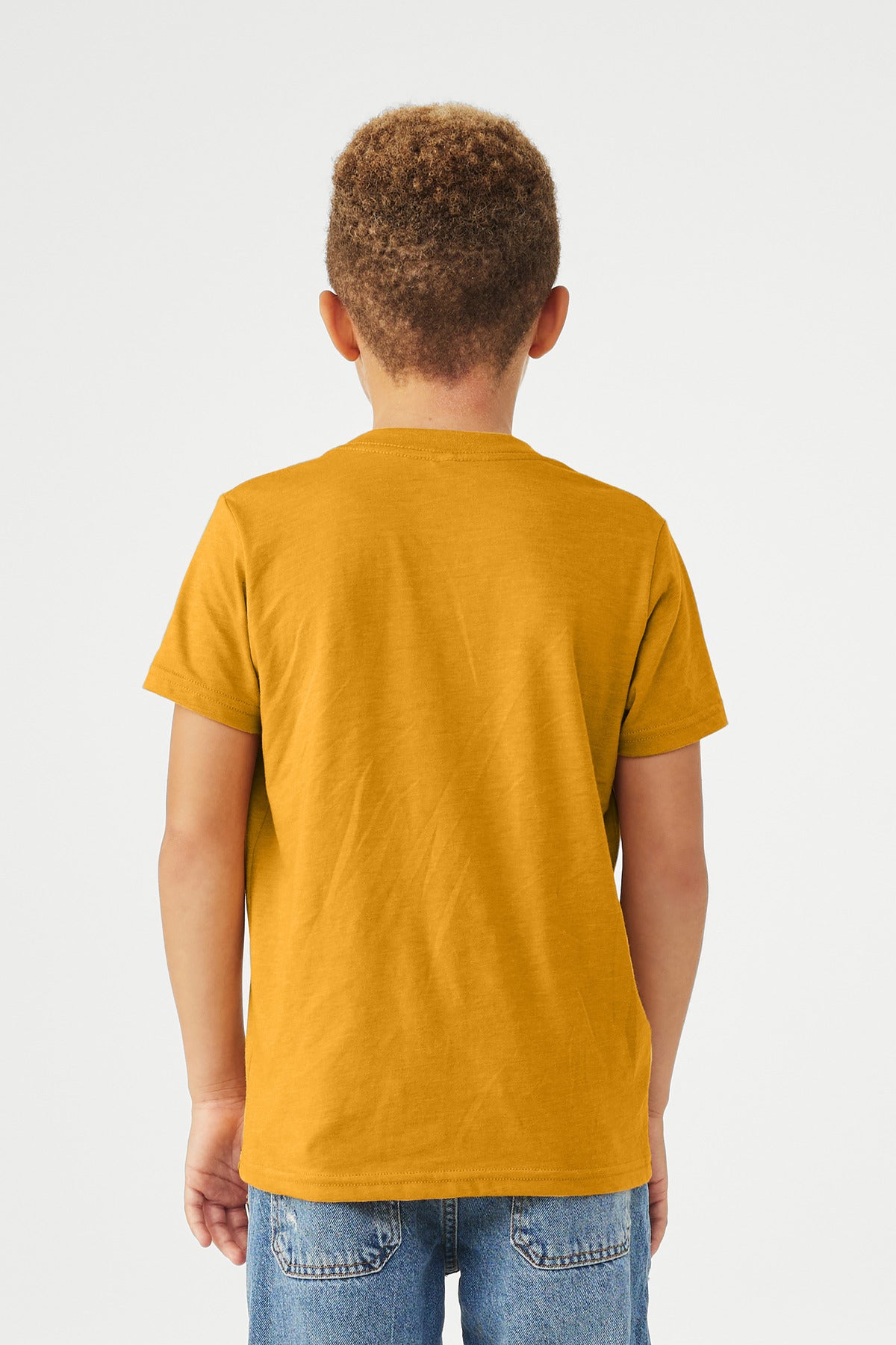 Bella+Canvas Youth Heather CVC Tee BC3001YCVC Heather Mustard