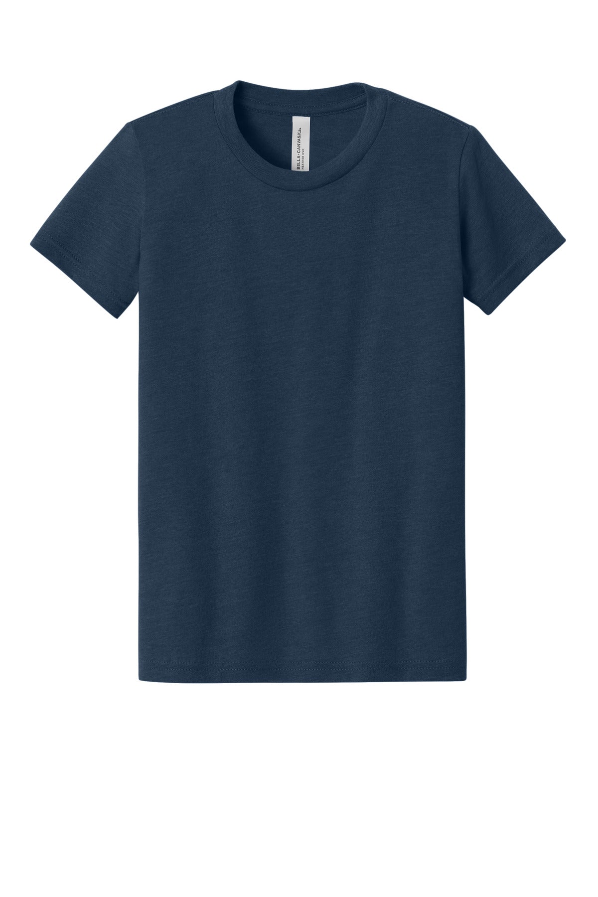Bella+Canvas Youth Heather CVC Tee BC3001YCVC Heather Navy