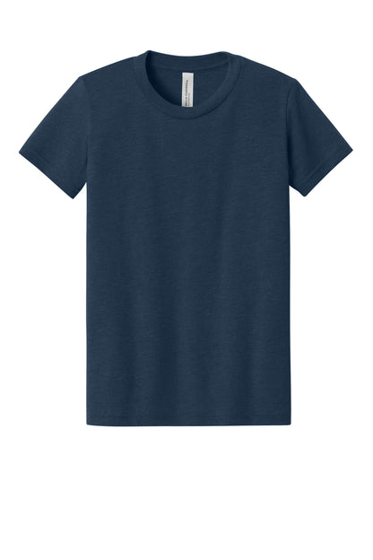 Bella+Canvas Youth Heather CVC Tee BC3001YCVC Heather Navy