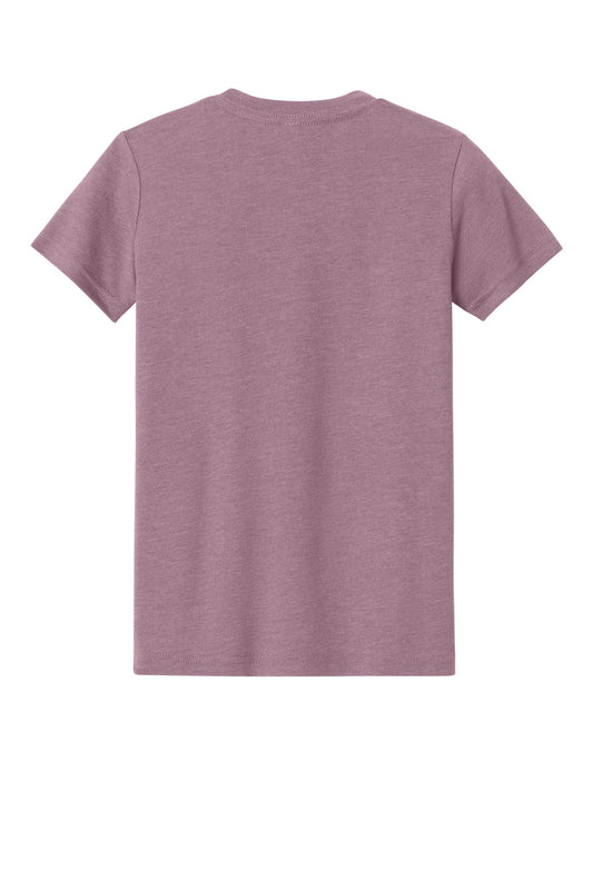 Bella+Canvas Youth Heather CVC Tee BC3001YCVC Heather Orchid