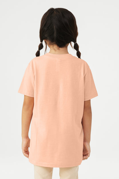 Bella+Canvas Youth Heather CVC Tee BC3001YCVC Heather Peach