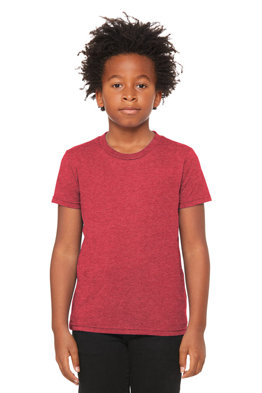 Bella+Canvas Youth Heather CVC Tee BC3001YCVC Heather Red