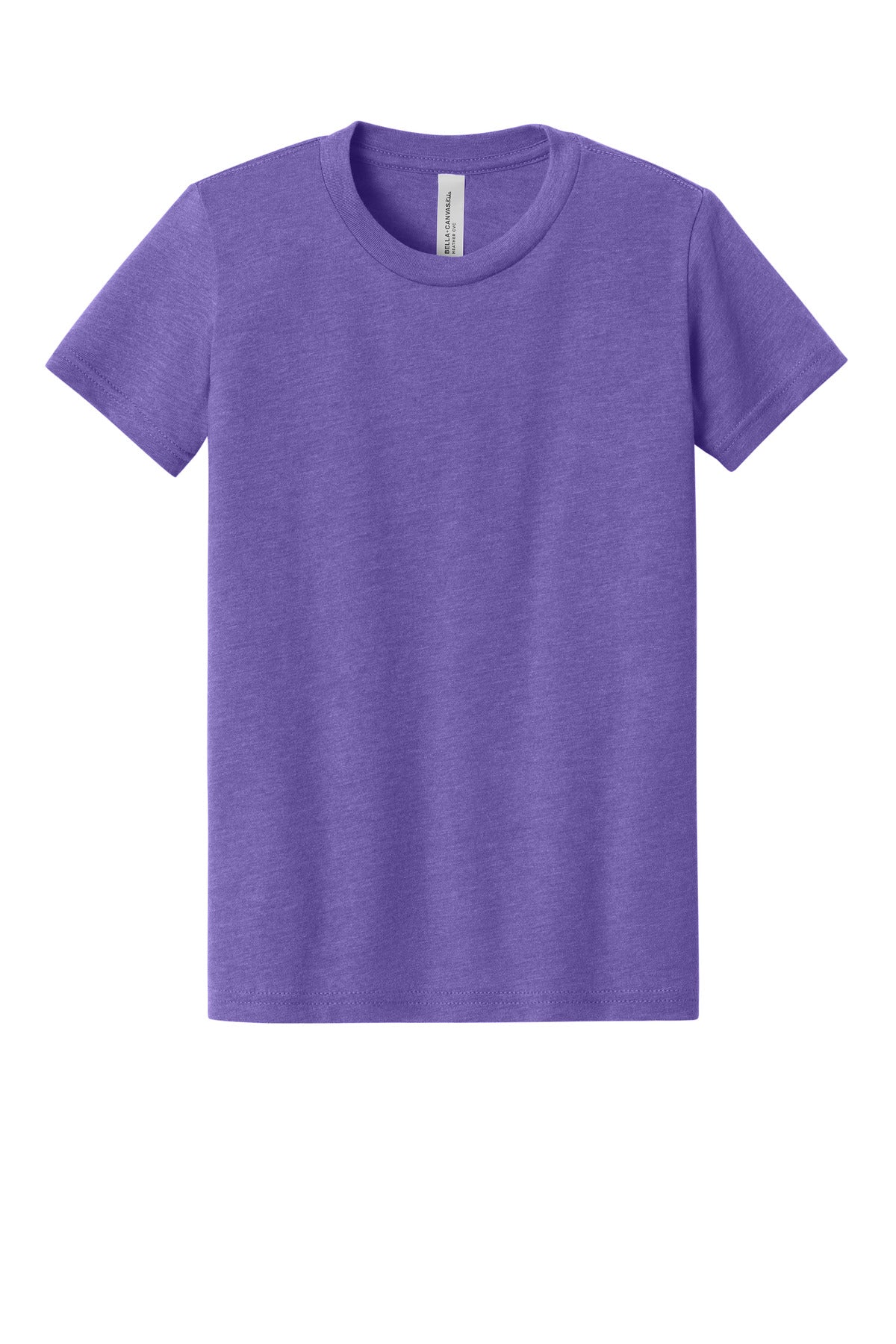 Bella+Canvas Youth Heather CVC Tee BC3001YCVC Heather Team Purple