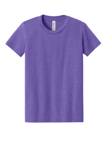 Bella+Canvas Youth Heather CVC Tee BC3001YCVC Heather Team Purple