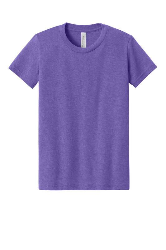 Bella+Canvas Youth Heather CVC Tee BC3001YCVC Heather Team Purple