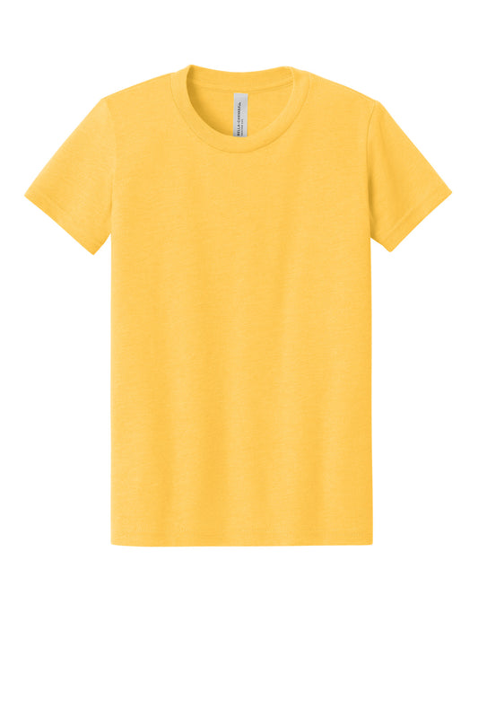 Bella+Canvas Youth Heather CVC Tee BC3001YCVC Heather Yellow Gold