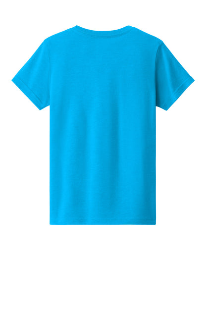 Bella+Canvas Youth Heather CVC Tee BC3001YCVC Neon Blue