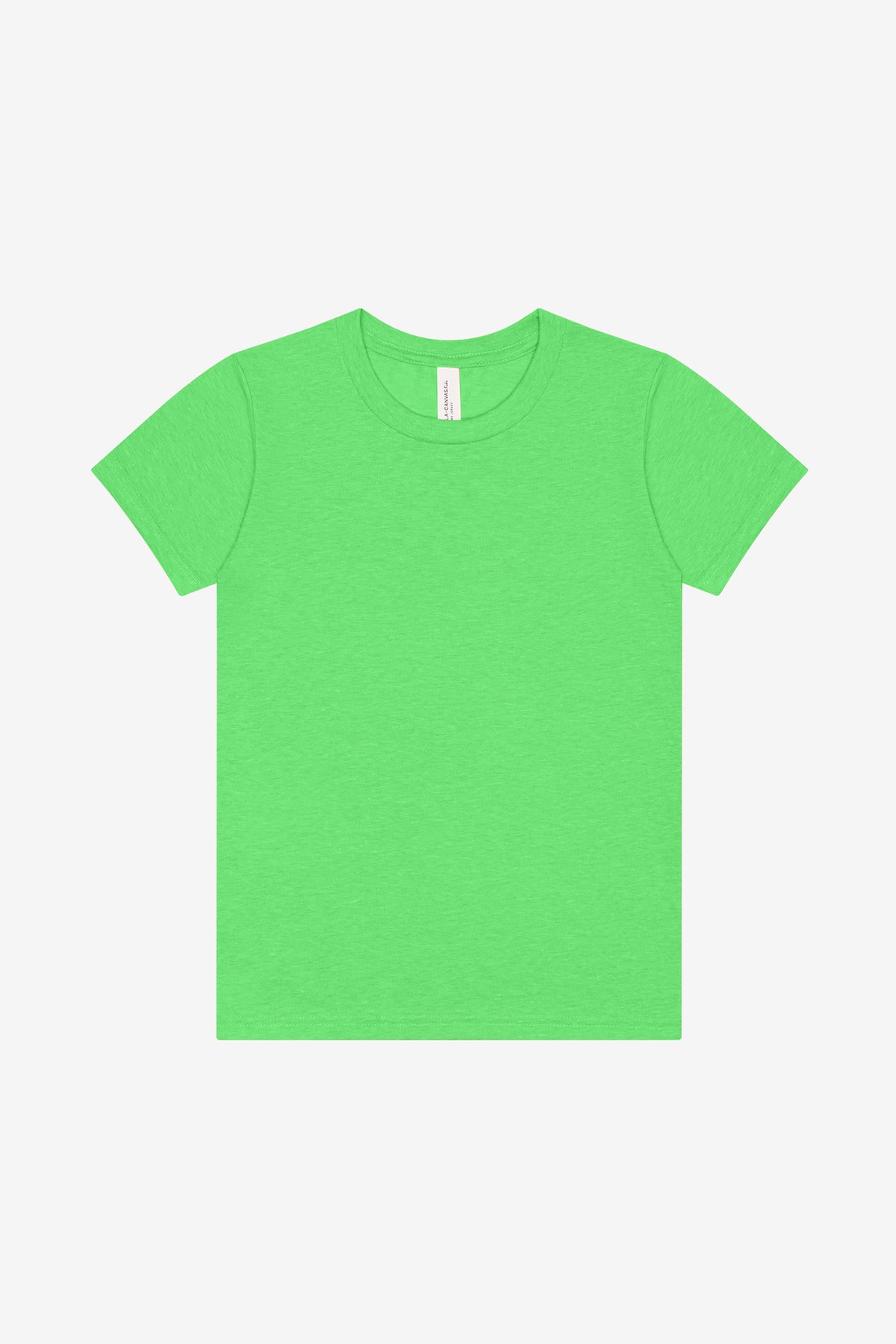 BELLA+CANVAS Youth Heather CVC Tee BC3001YCVC Neon Green