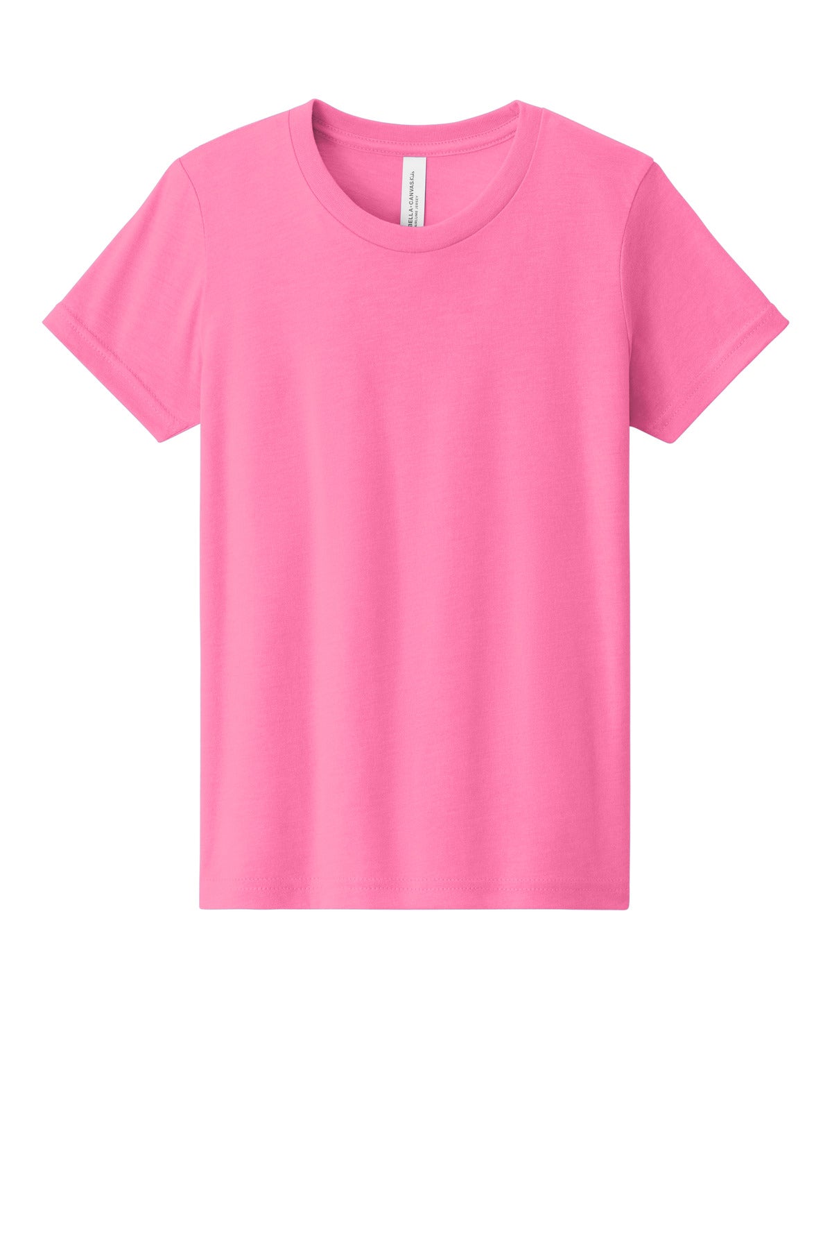 Bella+Canvas Youth Heather CVC Tee BC3001YCVC Neon Pink