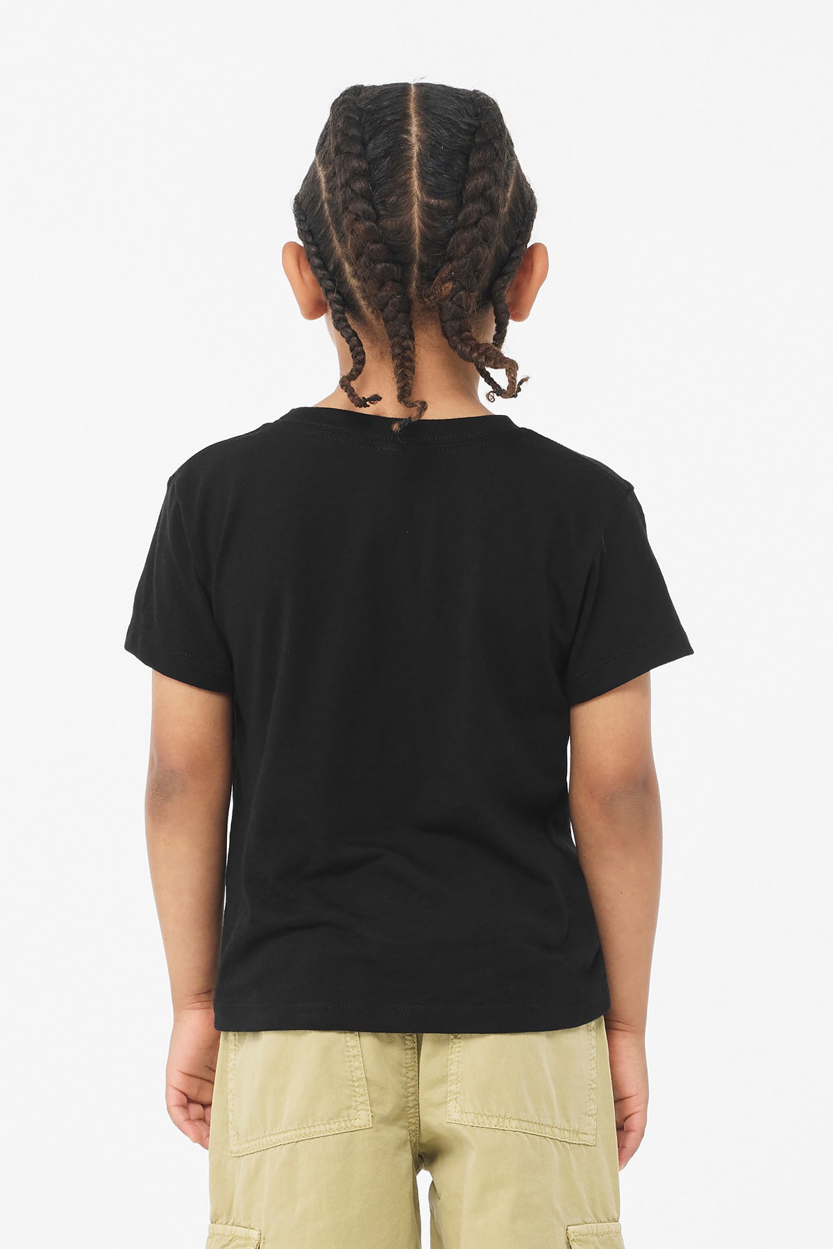 Bella+Canvas Youth Heather CVC Tee BC3001YCVC Solid Black Blend