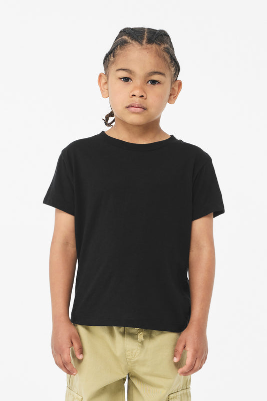 Bella+Canvas Youth Heather CVC Tee BC3001YCVC Solid Black Blend