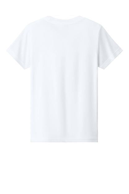 Bella+Canvas Youth Heather CVC Tee BC3001YCVC Solid White Blend