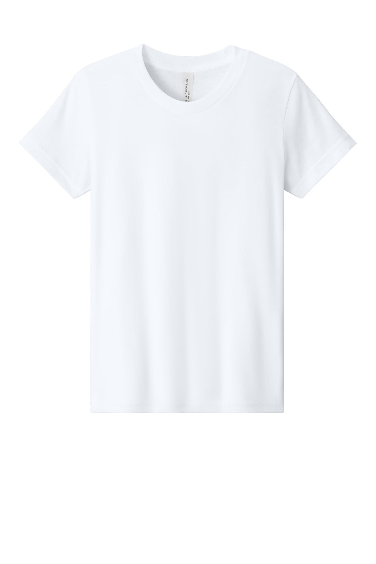 Bella+Canvas Youth Heather CVC Tee BC3001YCVC Solid White Blend