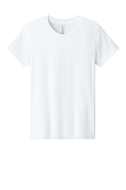 Bella+Canvas Youth Heather CVC Tee BC3001YCVC Solid White Blend