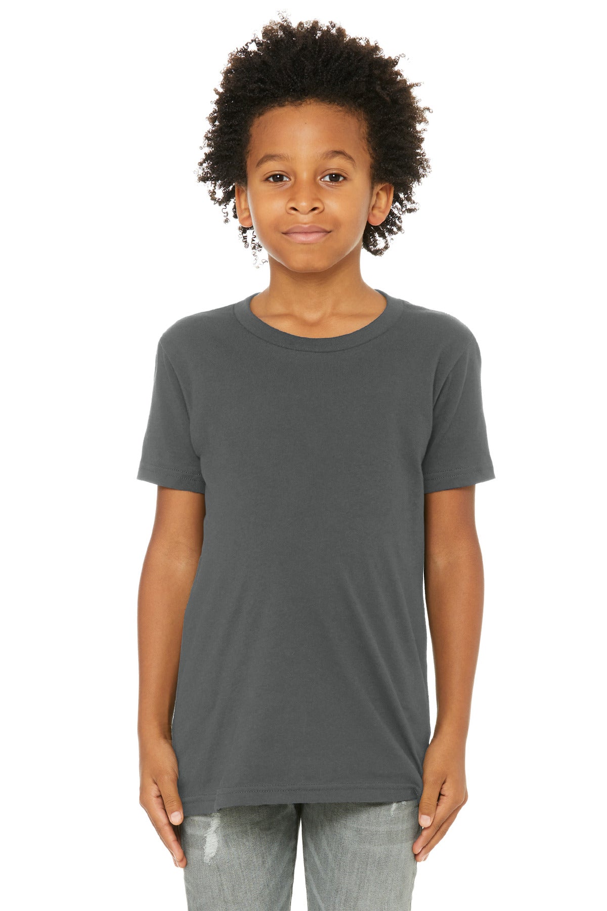 Bella+Canvas Youth Jersey Short Sleeve Tee BC3001Y Asphalt