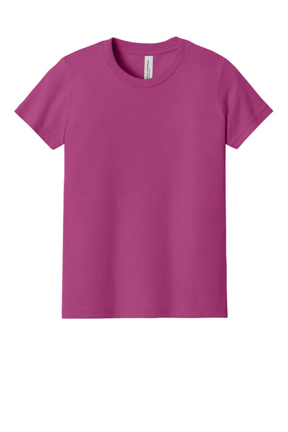 Bella+Canvas Youth Jersey Short Sleeve Tee BC3001Y Berry